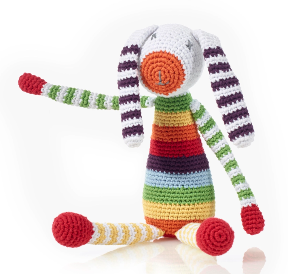 Rainbow Bunny Rattle