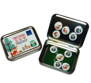 Robo or Forest Friends Tic-Tac-Toe