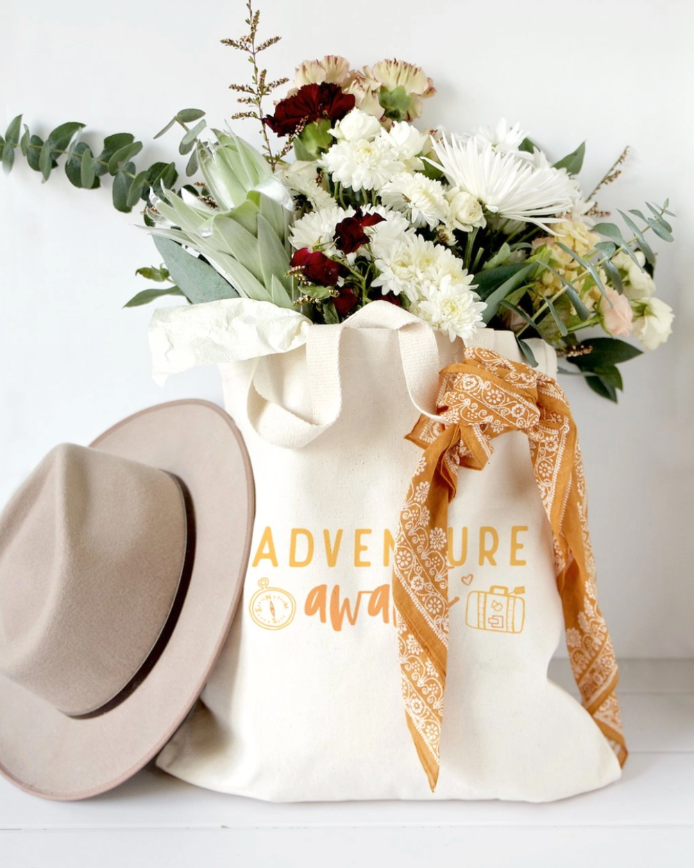 Load image into Gallery viewer, Adventure Awaits Tote Bag
