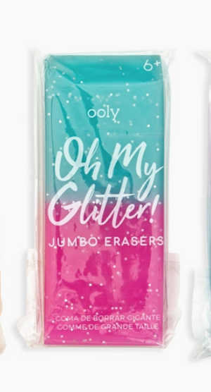 Oh My Glitter! Jumbo Erasers